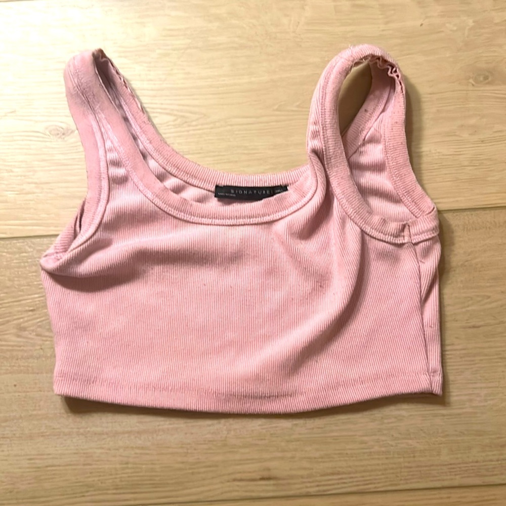 Pink Cropped Tank